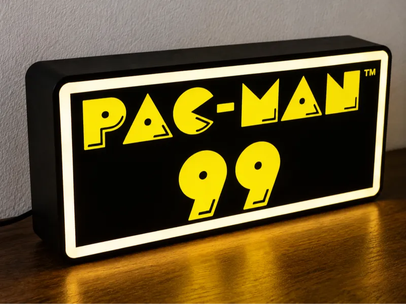 Pac-Man 99 Retro Arcade LED Lightbox