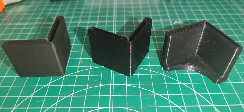 L shaped iron foot cap