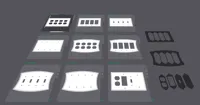 4-gang wall plates