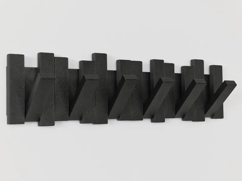 Modular Coat Rack with Magnetic Hooks - no glue