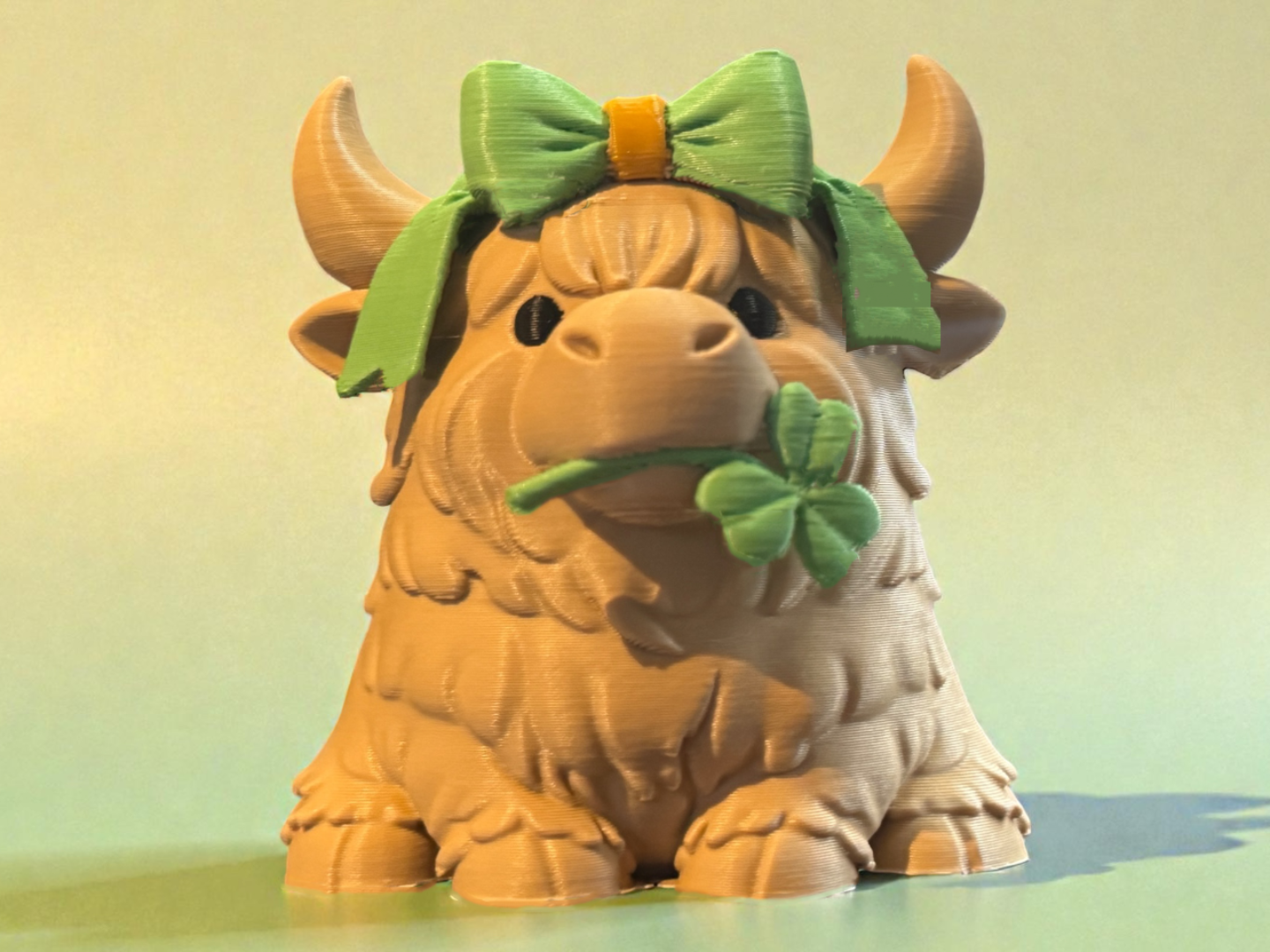 St. Patrick’s Day Highland Cow AMS & NO AMS