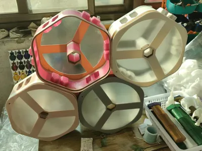 DIY Filament Moisture-Proof Box 6.2.4-Hexagonal Honeycomb, Assemblable
