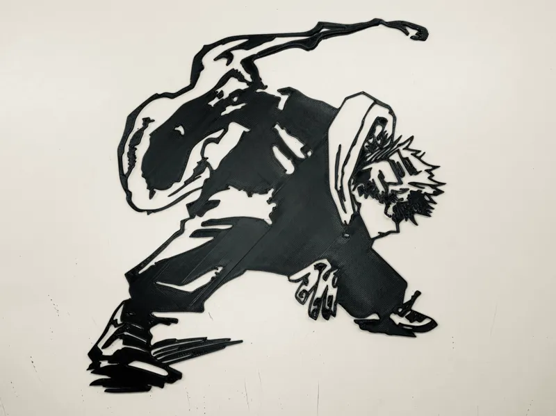 Yuji Itadori Black Flash Wall Art