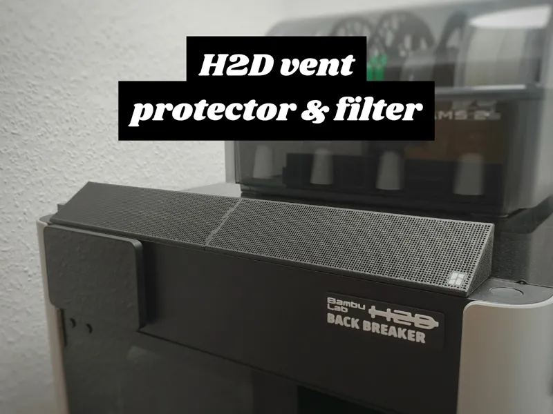 H2D/H2S/H2C - Vent protector and filter