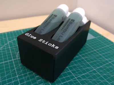 4x Liquid Glue Sticks Gridfinity Box (Bambu Lab)