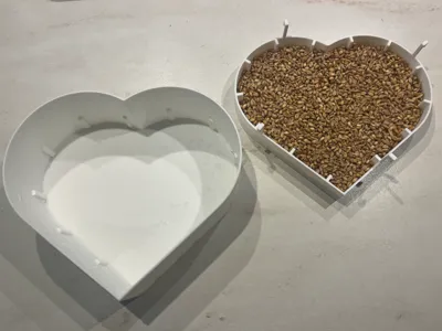 Grass planter - Heart shaped