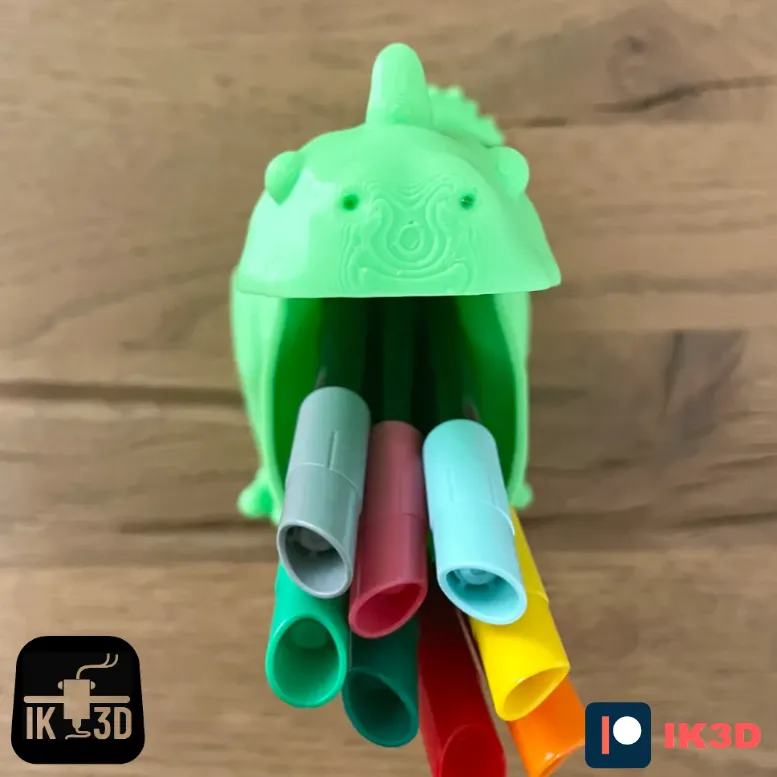 Chubby Dinosaur T-Rex Dino Pencil Holder view 2