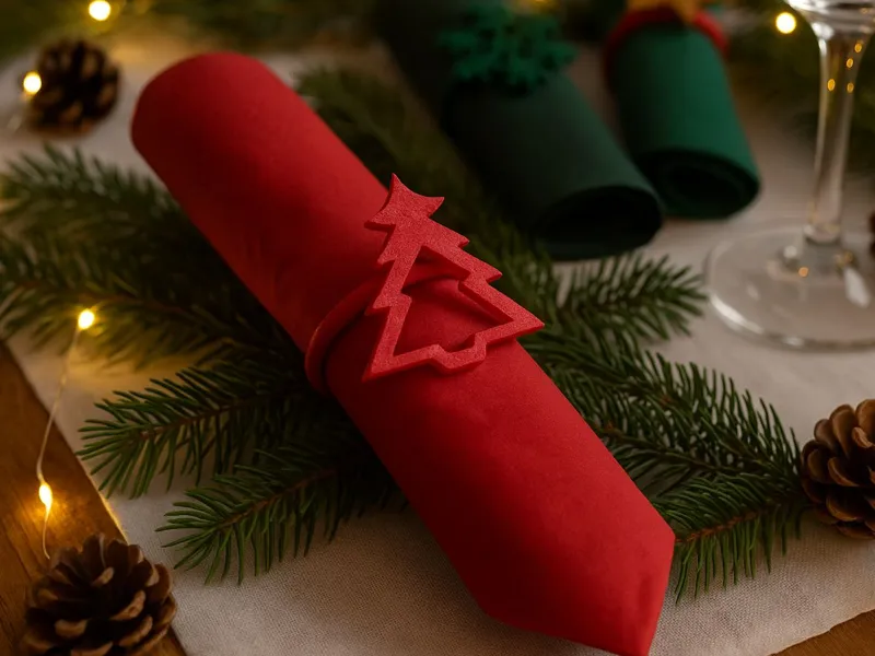 Ferma Tovagliolo Albero di Natale