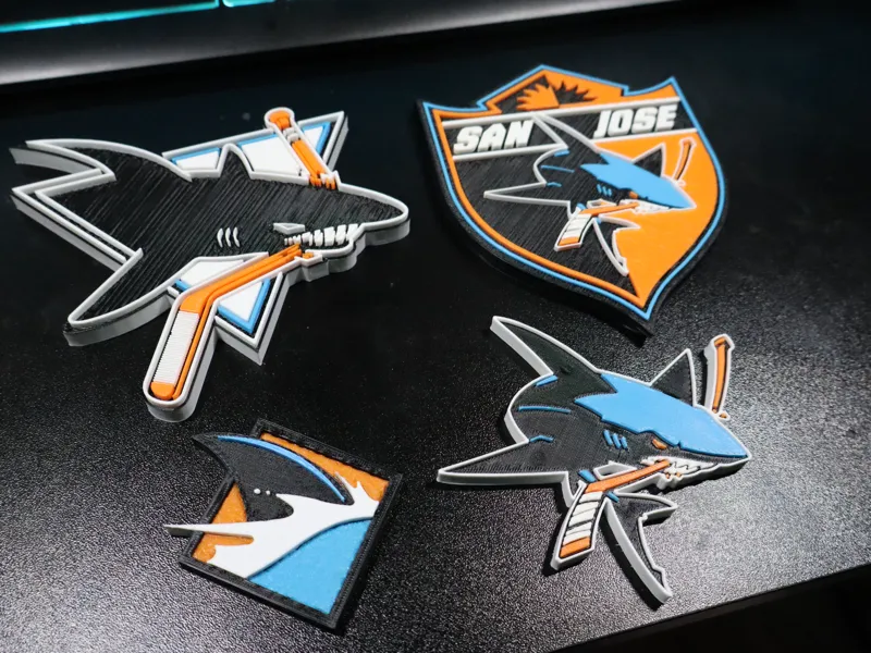 San Jose Sharks fridge magnets for 0.2 mm nozzle