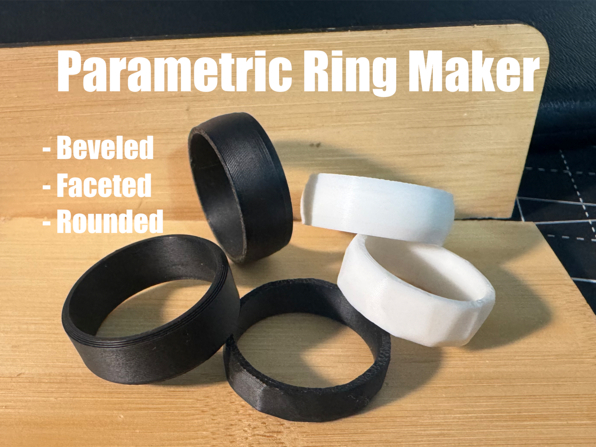 Parametric Rounded/Beveled/Faceted Ring Maker