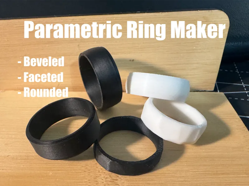 Parametric Rounded/Beveled/Faceted Ring Maker