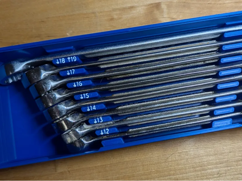 Gridfinity Craftsman Made In USA Wrenches 12-19mm