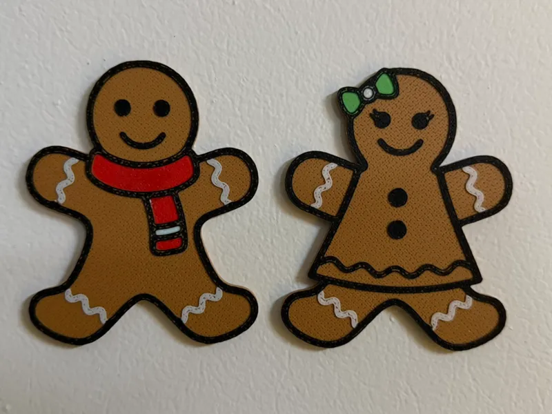 Gingerbread Kids Magnets – Boy & Girl Set