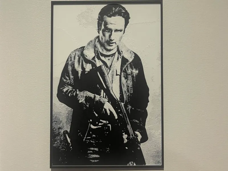 Rick Grimes Hueforge - Black and White 