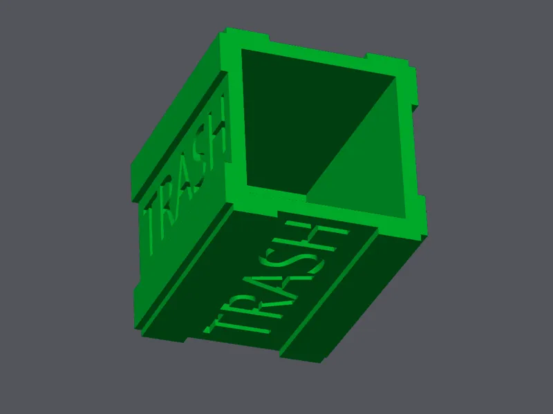 Trash Can Themed Paperclip Holder
