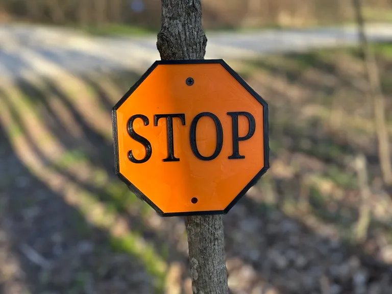 Stop Sign Trail Sign