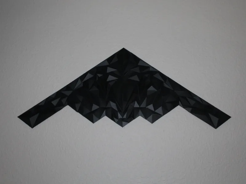 B-2 Bomber Low Poly Wall Art