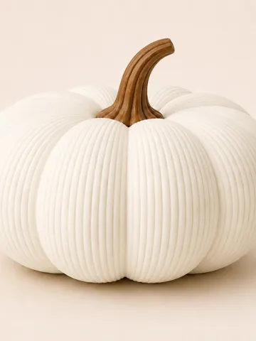Figura decorativa: Fine Rib Pumpkin – JONE Autumn Sculptures — vista de referencia 2