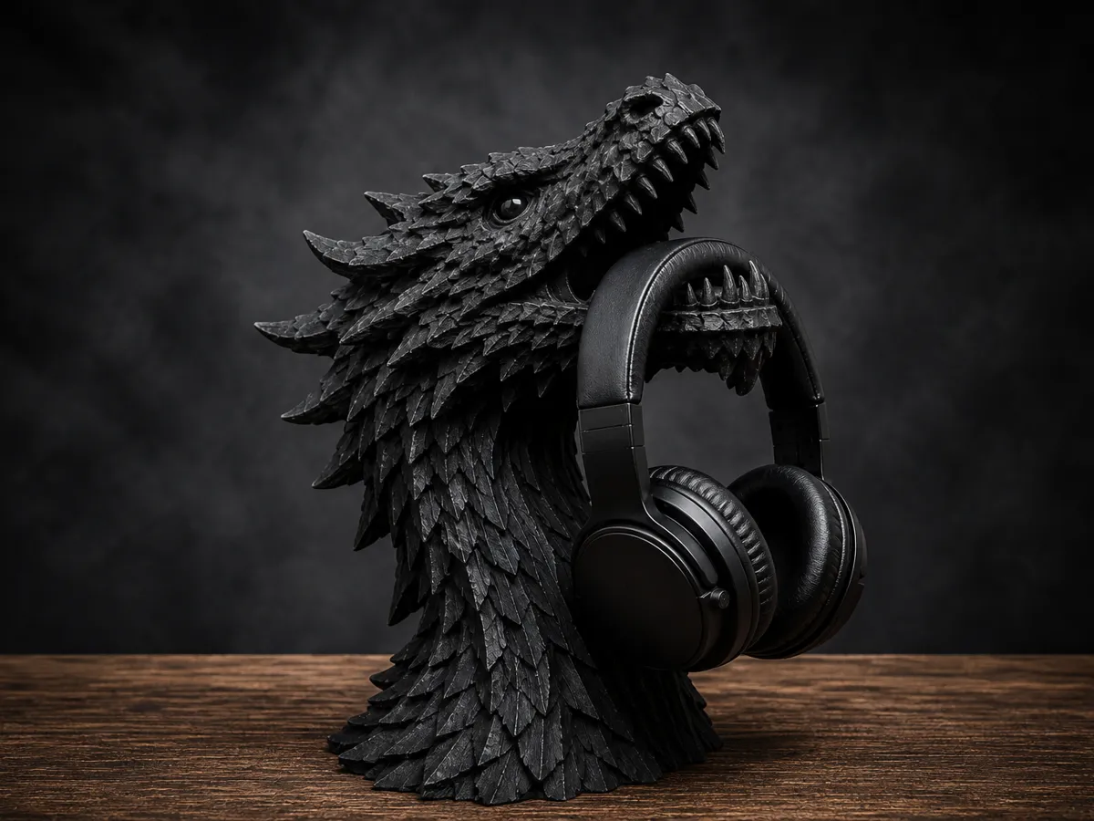 Dragon Headphone Stand - Free 3D Print Model - MakerWorld