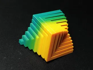 Cubical Kinetic sculpture - Print in place