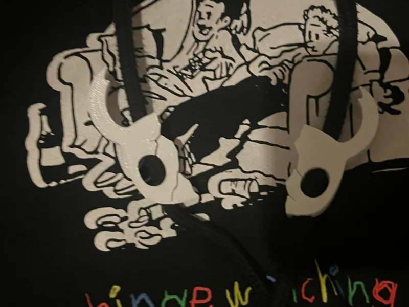 Hollow Knight dead vessel hoodie drawstring