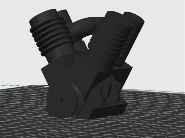 Moteur V2 (maquette animée)