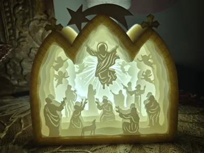 Nativity Shadowbox - Jesus