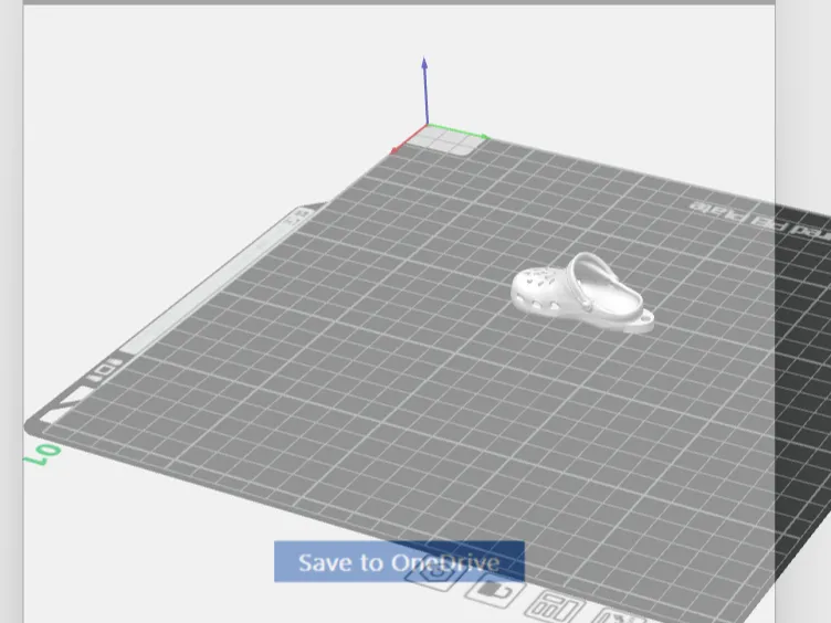 less bulky croc keychain