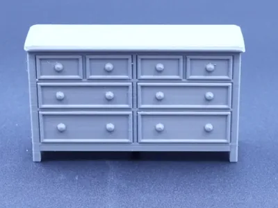 double wide dresser for dollhouse or nativity
