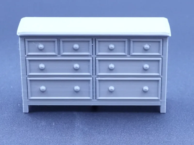 double wide dresser for dollhouse or nativity 