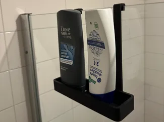 Shower Glass Wall Shampoo Holder