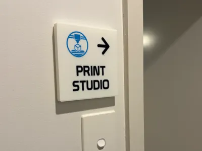 Retro EPCOT Center inspired Print Studio Sign