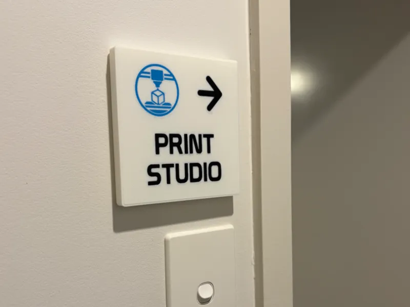 Retro EPCOT Center inspired Print Studio Sign