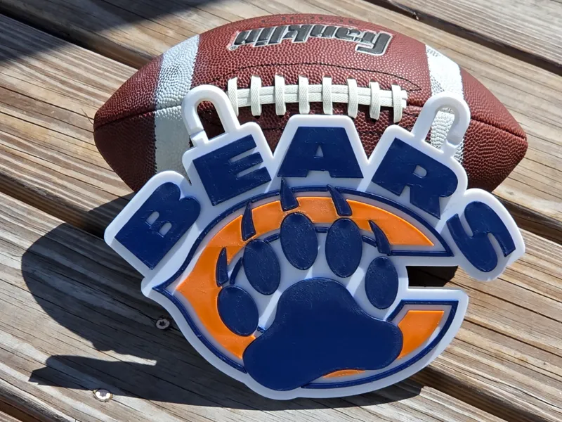 Chicago Bears Paw Medallion