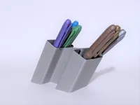 Pot à crayons incliné empilable — photo 1