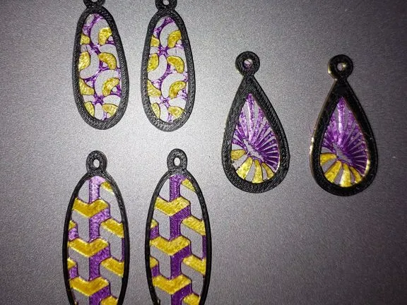 Triple layer Earring Designs - Triple set 1