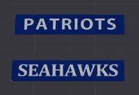 Seahawks+Patriots Endzones, Standard settings