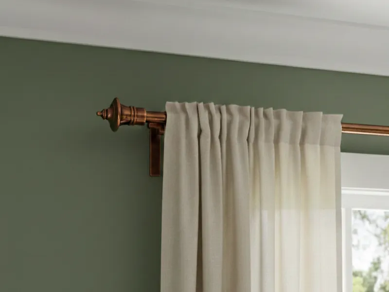 Ikea Curtain rod end IKEA RÄCKA / HUGAD