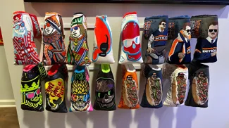 Golf Blade Head Cover Wall Display