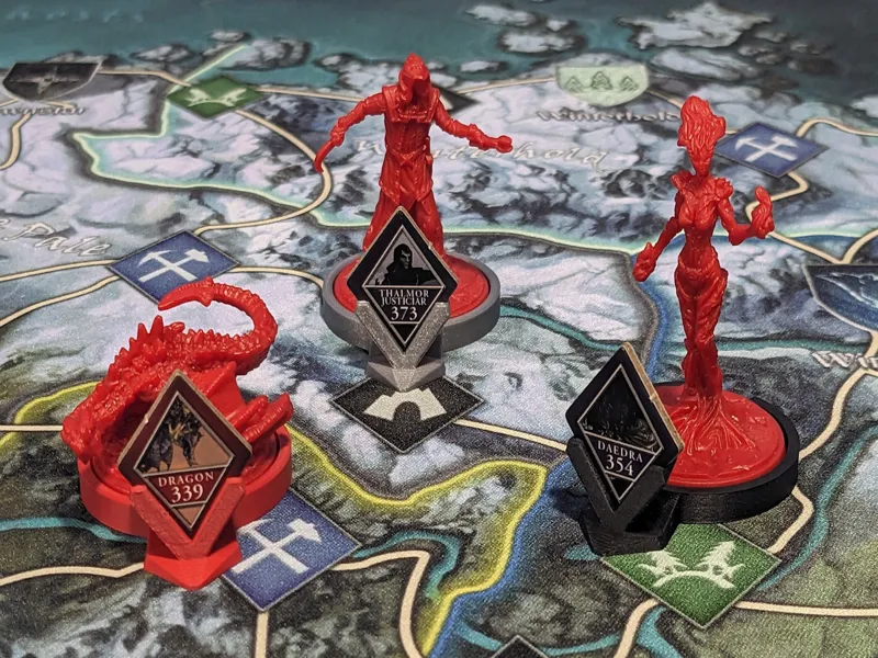 Skyrim - The Adventure Board Game - Monster Rings
