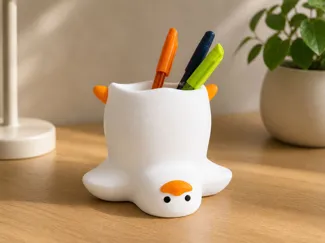 Portapenne papero – Desk pen holder goofy duck