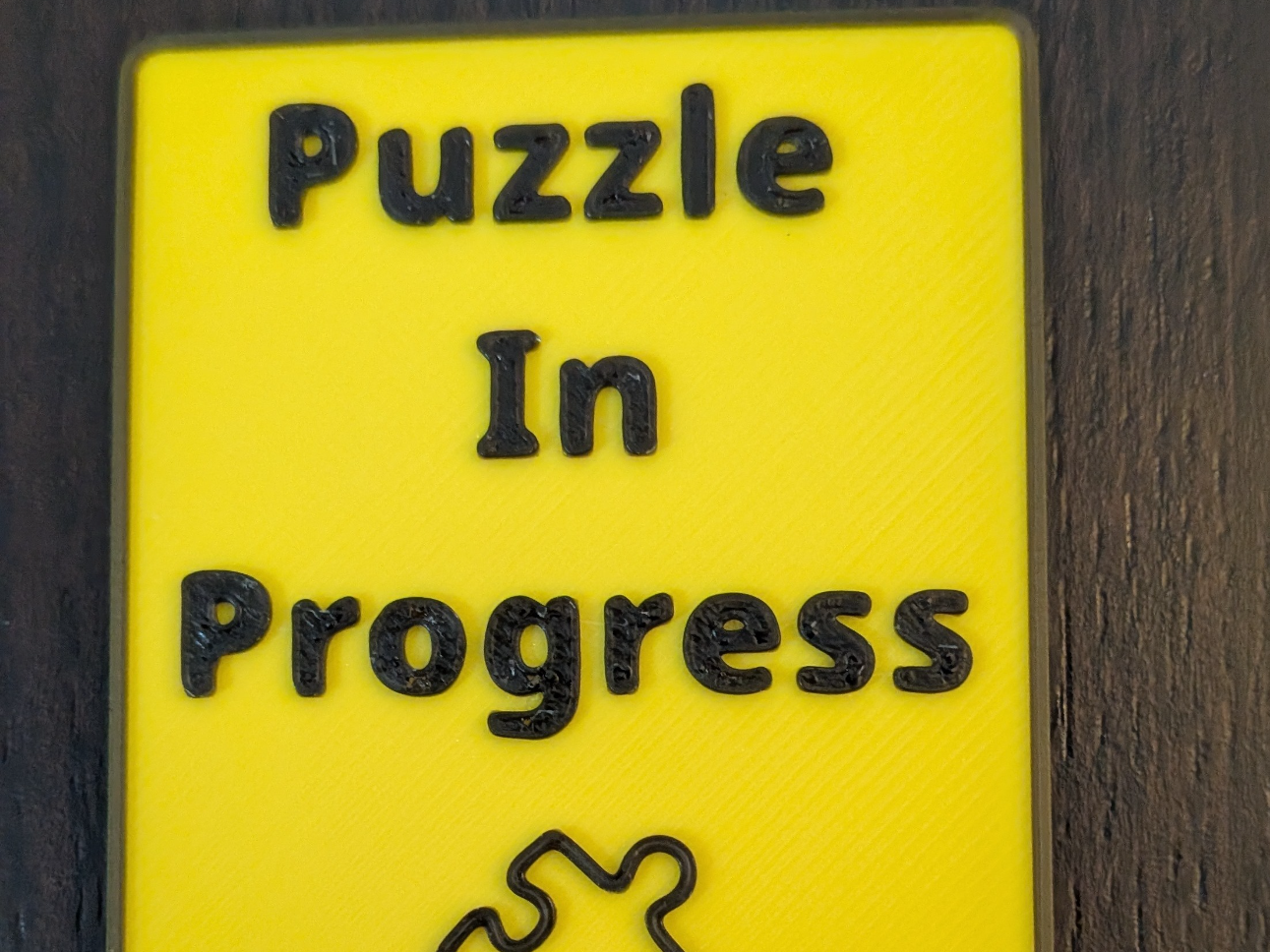 Make My Sign - Puzzle in Progress