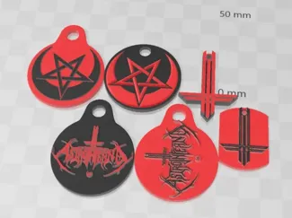 Astro Inferno RPG Keychains 