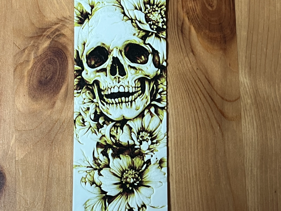 skull bookmark