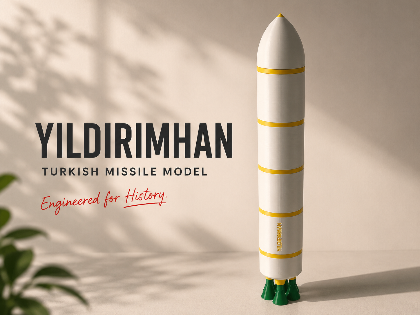 Yıldırımhan Missile – Turkish Rocket Model