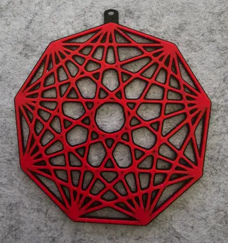 Nonagon Infinity keychain