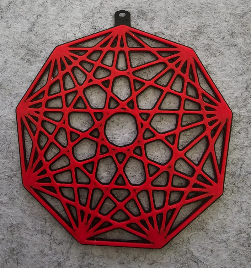 Nonagon Infinity keychain
