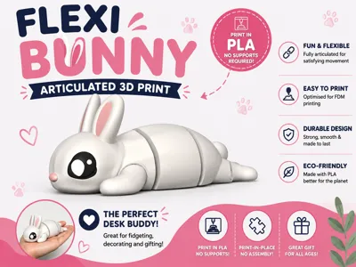 Flexi Bunny | Print-in-Place