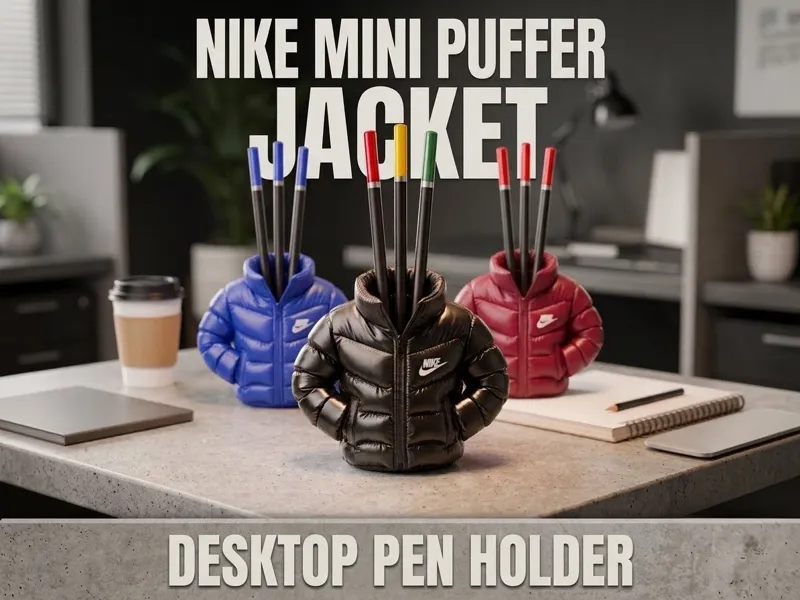 Nike Puffer Jacket Desktop Pen holder