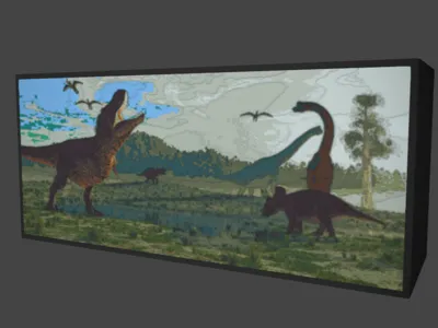 Dinosaur Era Lithophane Box 